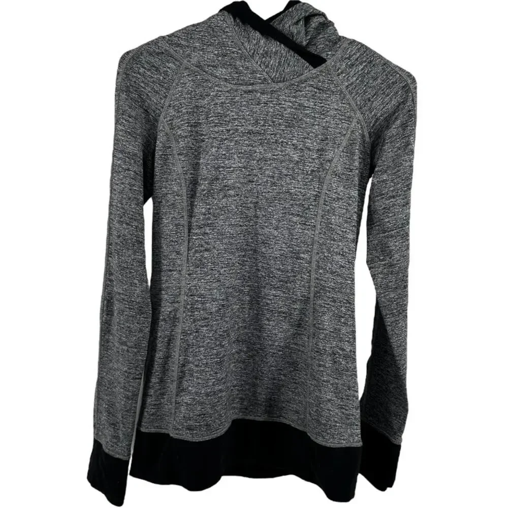 Lululemon Think Fast Hoodie Space Dye Camo Black Dark Slate Black Rulu 6